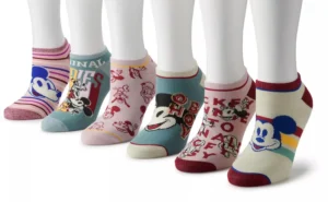 Disney Classics Ankle Socks 2-Pack – Women’s Size 4-10, Comfort Fit