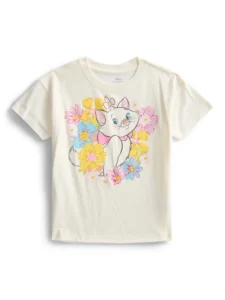 Disney Classics Marie Toddler Short Sleeve Tee – Sizes 12M to 5T