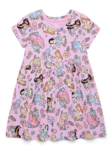 Disney Marie Toddler Striped Dress with Graphic Pockets – Cute & Comfy