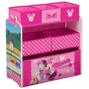 Disney Minnie Mouse 6 Bin Toy Storage Organizer – Fun & Practical