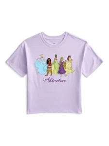 Disney Princess Forever Graphic Tee for Girls – Sizes 4-16