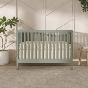 Dream On Me Sustainable Pinewood MOD Crib – Meadow Green
