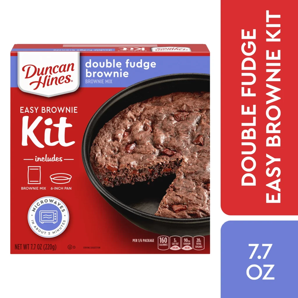 Duncan Hines Mega Chewy Fudge Brownie Mix – 7.2 oz, Rich & Fudgy — close-up detail of design and finish