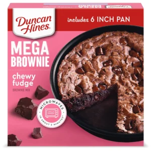 Duncan Hines Mega Chewy Fudge Brownie Mix – 7.2 oz, Rich & Fudgy