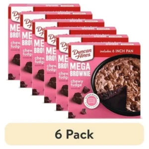 Duncan Hines Mega Chewy Fudge Brownie Mix – 7.2 oz, Rich & Fudgy