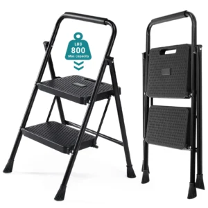 edx 3 Step Ladder Folding Stool – Heavy Duty 800Lbs Capacity