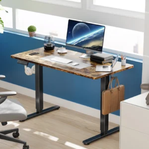 edx Electric Standing Desk Height Adjustable Desk 48 x 24 Inches Ergonomic Stand Desk Memory Preset T Shaped Metal Bracket Home Office