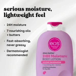 eos Shea Better Toasted Marshmallow Body Lotion for Dry Skin 16 fl oz