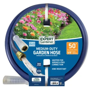 Expert Gardener 5/8x50ft Medium Duty Garden Hose – Reliable