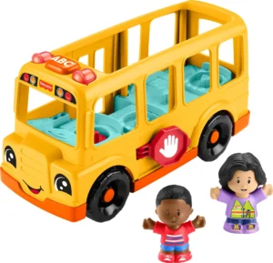 Fisher-Price Musical School Bus Toddler Toy – with 2 Figures