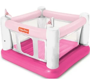 Fisher-Price Pink Bouncer with Activity Bar – Soothing Vibrations