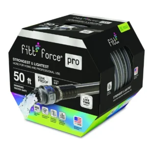 FITT Commercial Grade 5/8 x 50 Garden Hose – Heavy Duty Kink-Resistant