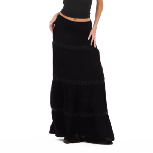 Forever 21 Women s Bandage Style Maxi Dress with Seashell Hardware Strapless Bodycon Evening Dress Cutout Front Formal Party Dress Black XXL