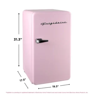 Frigidaire 3 2 cu ft Single Door Retro Compact Fridge EFR372 Pink