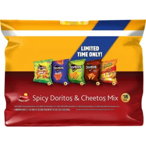 Frito Lay Doritos Cheetos Mix Variety Pack Snack Chips 18 Count Multipack