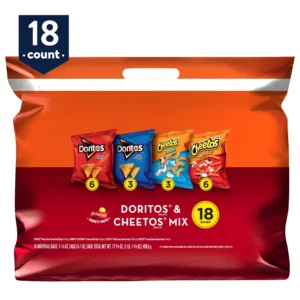Frito Lay Doritos Cheetos Mix Variety Pack Snack Chips 18 Count Multipack