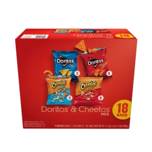 Frito Lay Variety Snack Chips – 18 Ct Multipack of Doritos & Cheetos