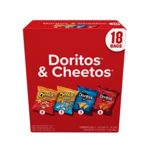 Frito Lay Variety Snack Chips – 18 Ct Multipack of Doritos & Cheetos