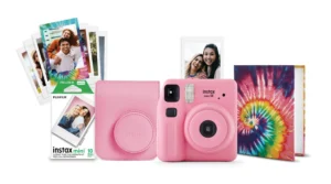 Fujifilm Instax Mini SE Instant Camera Bundle – Pink