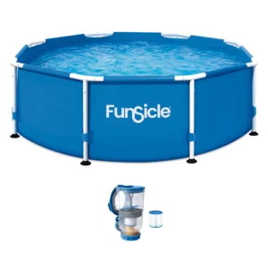 Funsicle 10 x 30 Outdoor Activity Round Frame Above Ground Swimming Pool Set
