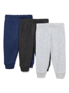 Garanimals Baby Boy French Terry Joggers 3-Pack – Cozy Value