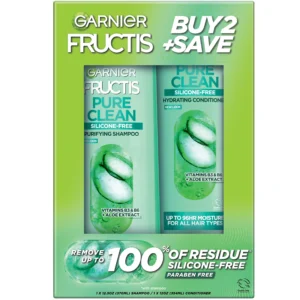 Garnier Fructis Pure Clean Straightening Shampoo & Conditioner Set