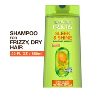 Garnier Fructis Sleek Shine Shampoo and Conditioner for Frizzy Dry Hair 1 kit