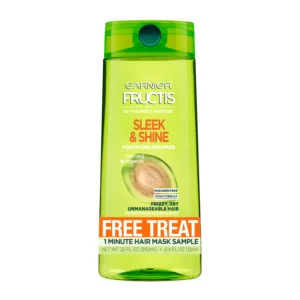 Garnier Fructis Sleek Shine Shampoo and Conditioner for Frizzy Dry Hair 1 kit