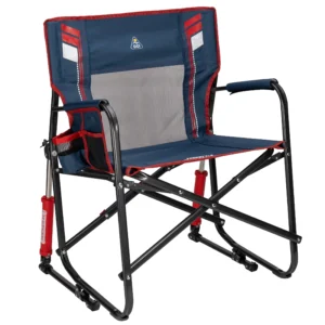 GCI Outdoor Comfort Pro Rocker Foldable Camp Chair – Padded Indigo