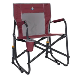 GCI Outdoor Freestyle Rocker – Foldable Camp Chair with Rocking Comfort