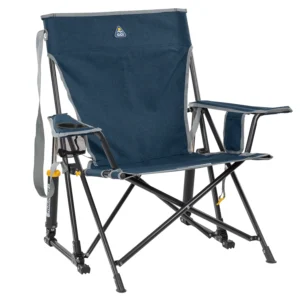 GCI Outdoor Kickback Rocker Foldable Camp Chair – Indigo
