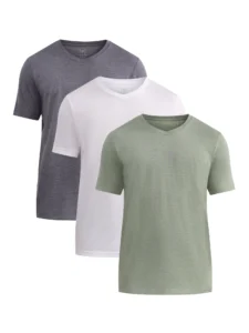 George Men’s Lightweight V-Neck Tee 3-Pack – Sizes XS-3XL