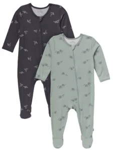 Gerber 2-Pack Short Sleeve Bodysuits – Neutral, Newborn to 12 Months