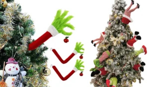 Grinch Legs Tree Decor – Whimsical Holiday Decoration for $18.94
