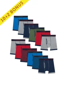 Hanes Boys 10 Pack Tagless ComfortFlex Waistband Boxer Briefs Sizes S XXL