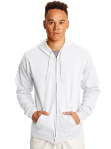 Hanes EcoSmart Full Zip Fleece Hoodie – Sizes S-3XL