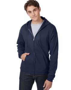 Hanes EcoSmart Full Zip Fleece Hoodie – Sizes S-3XL