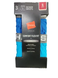 Hanes Men’s Comfort Flex Fit Mesh Boxer Brief 3-Pack – Breathable Stretch