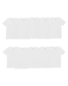 Hanes Men’s White Crew T-Shirt Undershirts 10-Pack – Soft Value