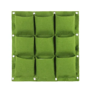 Hanging Planter Bag 7 Pocket Hanging Vertical Wall Planter Planting Grow Bag Outdoor Indoor Gardening Vertical Greening Plants Flowers Container Yard