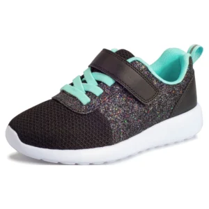 Harvest Land Girls Glitter Slip-On Sneakers – Sparkly Athletic Shoes