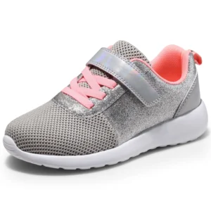 HARVEST LAND Girls Glitter Sneakers Slip on Athletic Tennis Shoes for Boys Toddler Little Big Kids