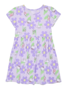 Hello Kitty All-Over Print Toddler Dress – Sizes 12M-5T, $13.95
