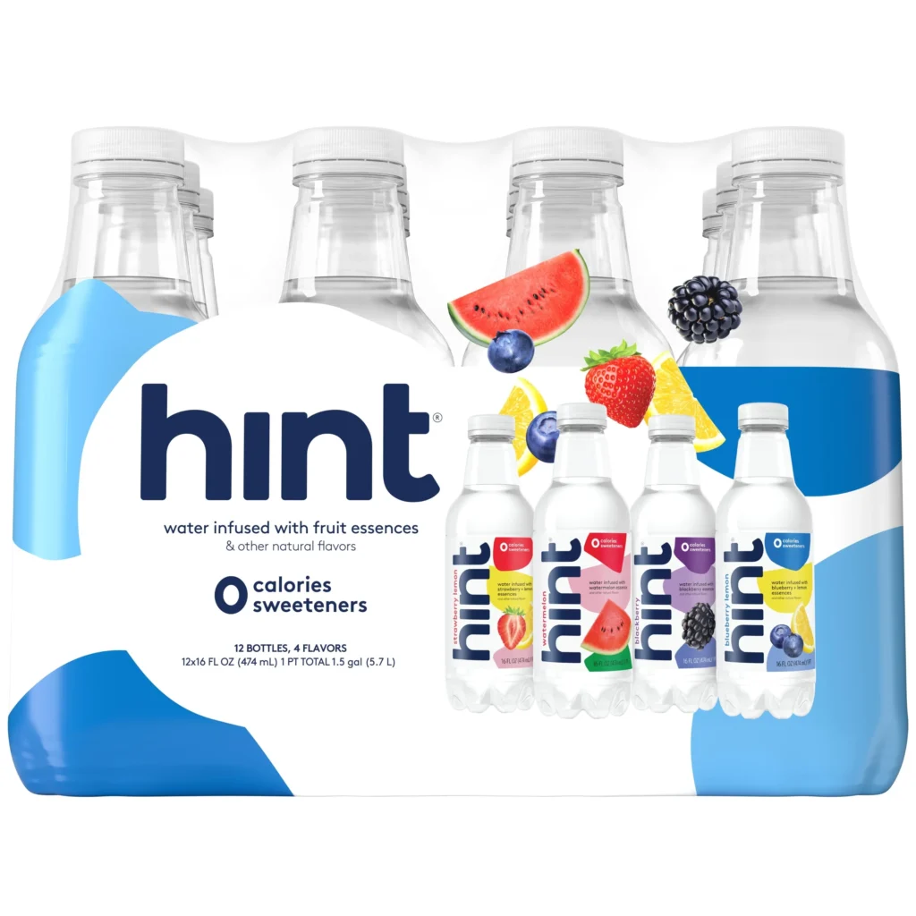 Hint Fruit Infused Water Summer Variety Pack – 4 Flavor 12 Pack — alternate angle showing full product
