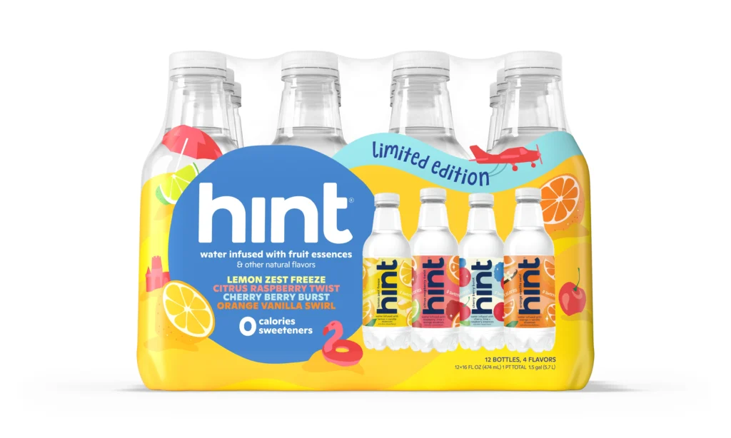 Hint Fruit Infused Water Summer Variety Pack – 4 Flavor 12 Pack