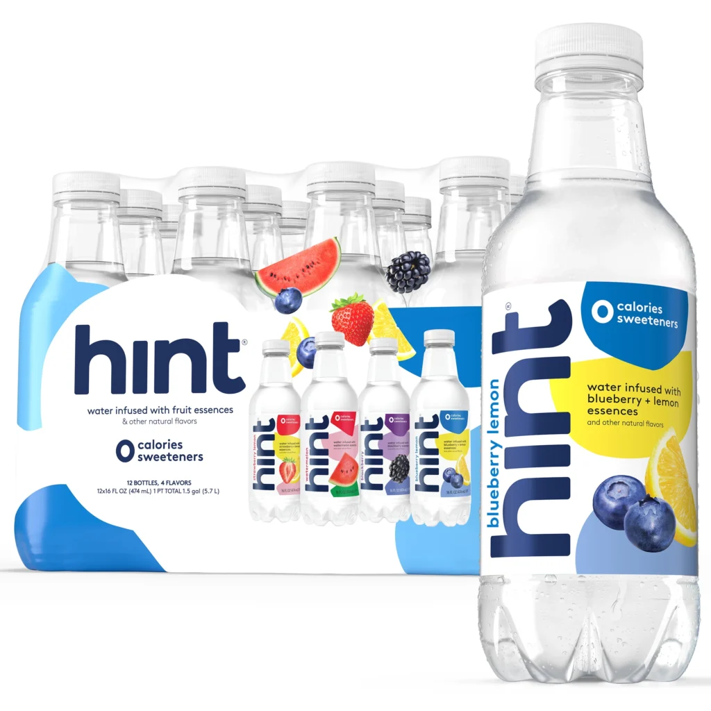 Hint Fruit Infused Water Summer Variety Pack – 4 Flavor 12 Pack — close-up detail of design and finish