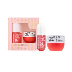 Holler And Glow Limited Edition Hawaii Heat Vanilla Body & Hair Mist and Body Butter Gift Set, 2 Piece Set