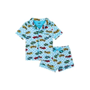Hot Wheels Toddler Boys 2-Piece Set – Button Top & Sleep Shorts