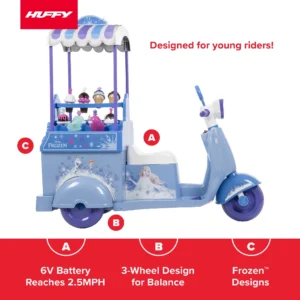 HUFFY 6V FROZEN ICE CREAM KART BLUE temp