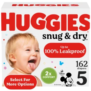 Huggies Snug Dry Diapers Size 5 – 84 Count – Trusted Leak Protection